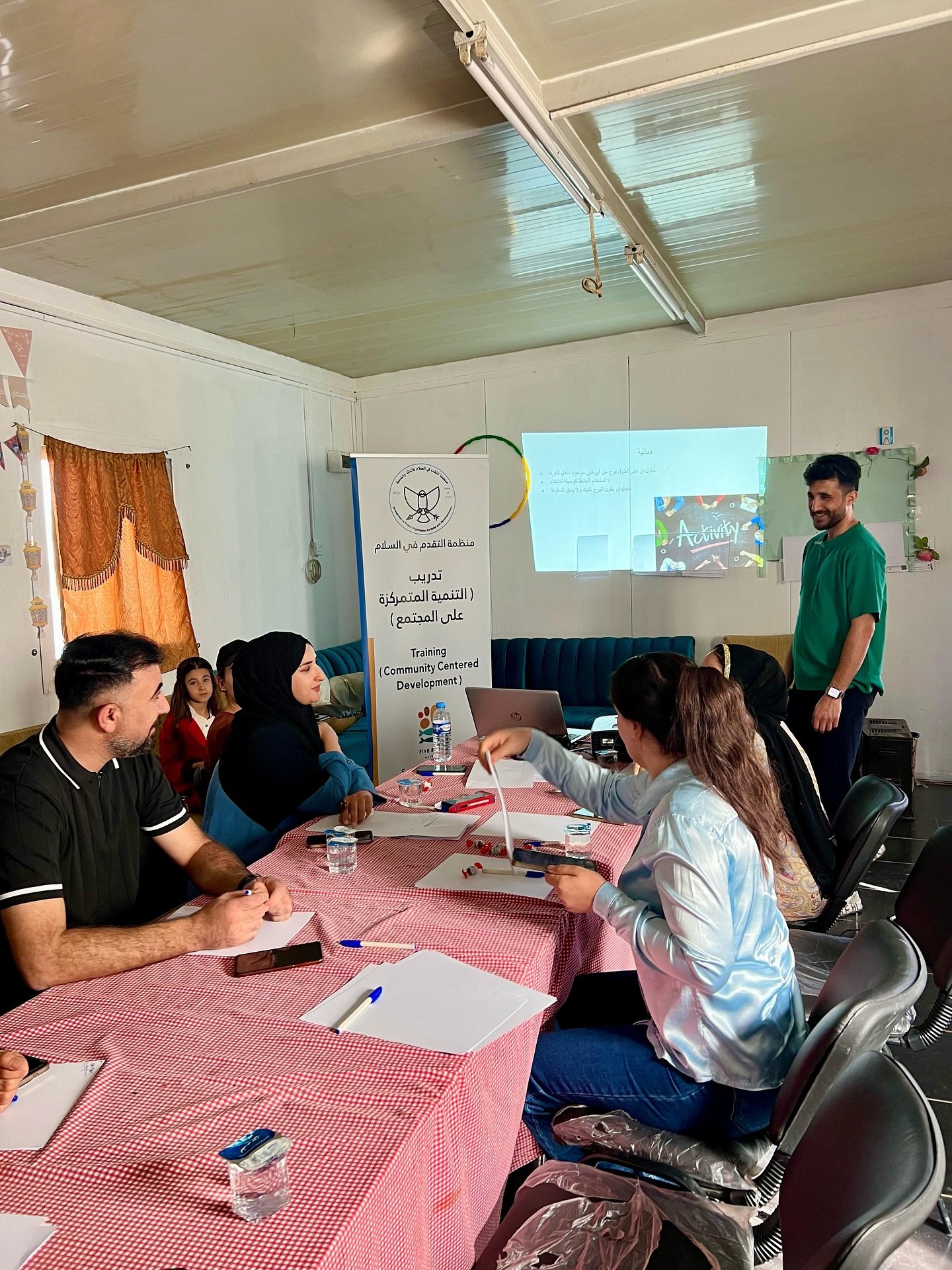 Participants during the Chamishko Camp training